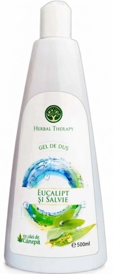 Gel de dus cu extr. de Salvie, Ulei de Eucalipt + Ulei Canepa N1