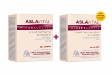 Aslavital Mineralactiv Pachet Promo crema hidratanta antipoluare SPF 10, +crema netezire riduriN1