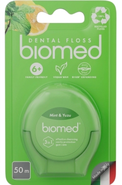 Зубная нить Biomed со вкусом мяты и юдзу N1
