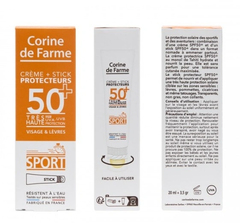 Corine de Farme Sun Crema + stick solar SPF 50+ SPORT N1