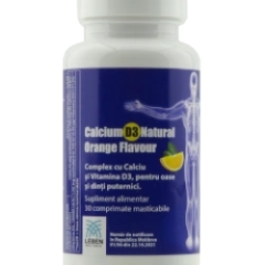 Calcium-D3 Natural Orange Flavour Leben N30