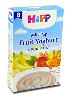 ХИПП Органическая пшеничная молочная каша с йогуртом и фруктами (с 8-ти месяцев) 250 гр /3311/ N1