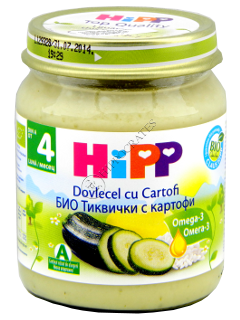 HIPP Legume, Dovlecel cu cartofi (4 luni) 125 g /4022/ N1