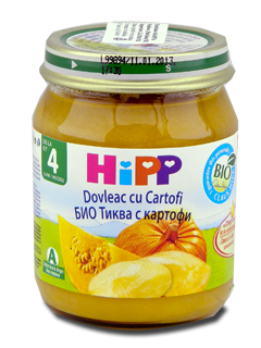 HIPP Legume, Dovleac cu cartofi (4 luni) 125 g /4043/ N1