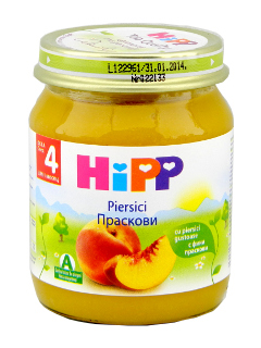 HIPP Fructe, Persici (4 luni) 125 g /4202/ N1