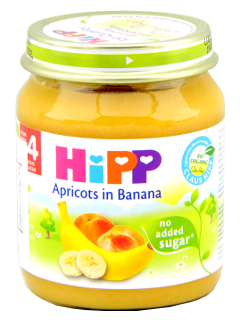 ХИПП Фрукты, Абрикос с бананом ( с 4-ех месяцев) 125 гр /4200/ N1