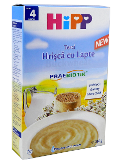 HIPP Terci organic cu lapte - Hrisca (4 luni) 250 g /2917/ N1