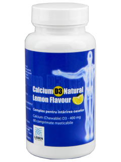 Calcium-D3 Natural Lemon Flavour Leben N60