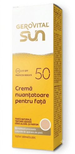 Gerovital Sun Crema de fata Nuantatoare SPF50 N1