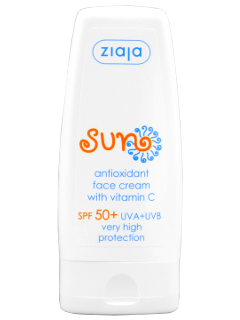 Ziaja Sun. Crema antioxidanta cu vitamina C SPF 50+, 50 ml N1