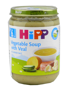 HIPP Supa de legume cu carne de curcan (4 luni) 190 g /7963/