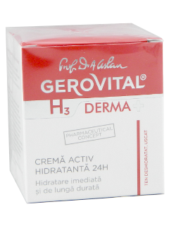 Gerovital H3 Derma+ crema activ hidratanta 24h  N1