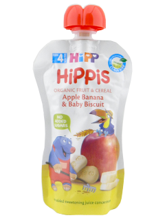 HIPPiS FructCereale Mar - banana si biscuite (4 luni) 100 g /8508/ N1