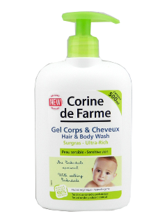 Corine de Farme Baby Ultra Rich Gel Dus Fara Sulfati pentru corp si par N1