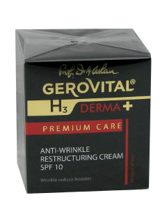 Gerovital H3 Derma+ Premium Care crema Antirid Restructuranta SPF 10 N1