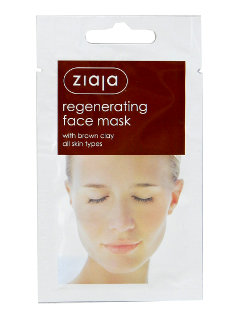 Зиажа маска регенерирующая маска для лица с коричневой глиной для всех типов кожи  N1