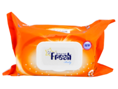 Салфетки влажные FreshBaby (апельсин) N120