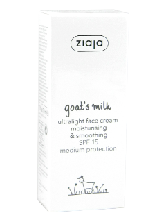 Зиажа Goat`s milk ультралегкий дневной крем с козьим молоком SPF 15 N1