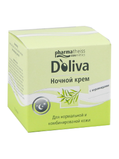 Др. Тайсс DOLIVA ночной крем с керамидами для норм.и комб.кожи N1