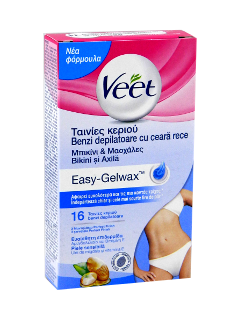 VEET benzi depilatoare ceara rece bikini si axila piele sensibila N16
