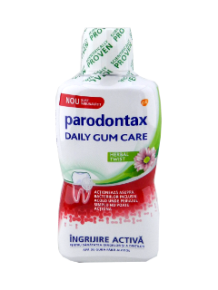 Apa de gura Parodontax Daily Gum Care Herbal Twist