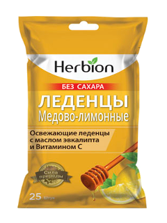Хербион леденцы Лимон - Мед N25