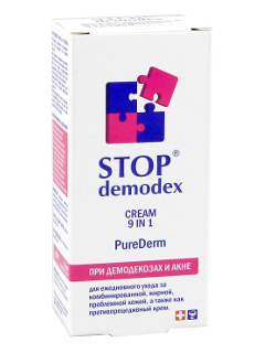 Стоп Демодекс Pure Derm 9 в 1 крем для лица  N1
