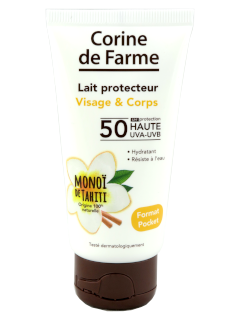 Корин де Фарм Sun Manoi солнцезащитное молочко для лица и тела SPF 50 N1