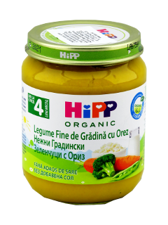 HIPP Legume, Legume fine cu orez ( 4 luni ) N1