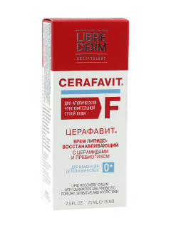 Либридерм Церафавит крем липидовосстанавливающий с церамидами и пребиотиком для лица и тела N1