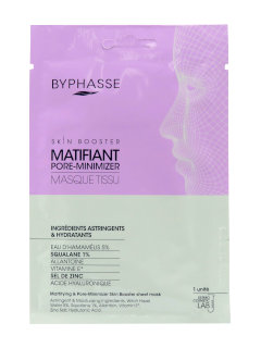 Byphasse Skin Booster masca fata din țesătură MattifingPore-minim