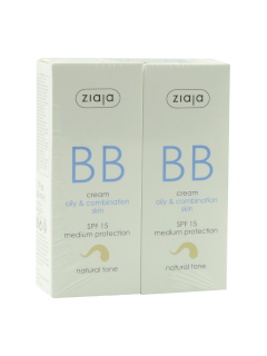 Ziaja BB crema pentru pielea grasa si combinata, ton natural SPF 15 (1+1) N1