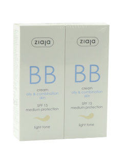 Ziaja BB crema pentru pielea grasa si combinata, ton deschis SPF 15 (1+1) N1