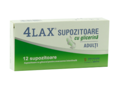 4Lax Supozitoare cu glicerina Adulti N12