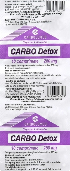 Carbo Detox (Carbune activat) N10