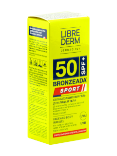 Librederm Bronzeada Sport Gel protectie solara pentru fata si corp SPF50 N1