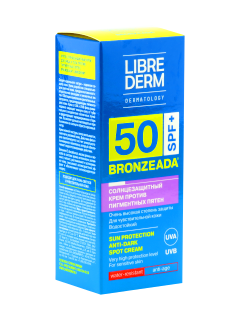 Librederm Bronzeada Crema protectie solara imp petelor pigmentare pentru fata si corp SPF50 N1
