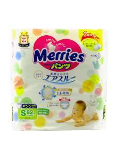 MERRIES Size S №62 4-8 kg (Small) chilotei-scutec N62