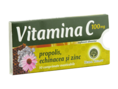 Vitamin C cu propolis, echinacea si Zinc N10