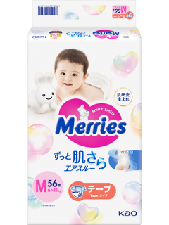 MERRIES Size M №56 6-11 kg (SJ) scutece