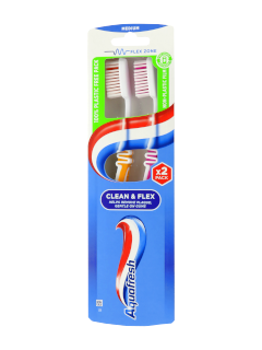 Periuta de dinti Aquafresh CleanFlex Medium 1+1 N1