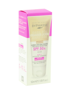 Byphasse Anti-Aging crema fata nuantatoare (light) SPF50 N1