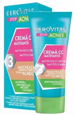 Gerovital Stop Acnee crema CC matifianta N1