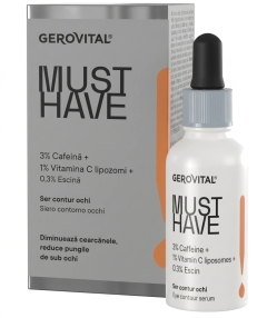 Gerovital Must Have Ser contur ochi 3% Cofeina N1