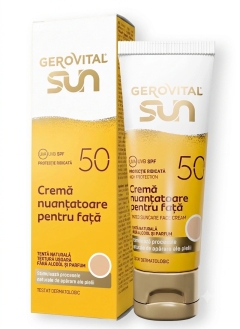 Gerovital Sun Crema de fata Nuantatoare SPF50 N1