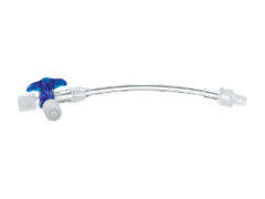 Discofix C-3 Blue Robinet tridirectional cu prelungitor transparent 10 cm (16500C)