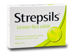 Стрепсилс Лимон без сахара N16