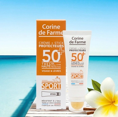 Corine de Farme Sun Crema + stick solar SPF 50+ SPORT N1