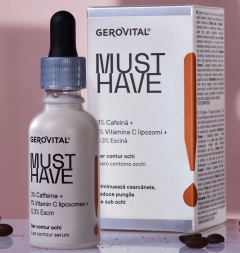 Gerovital Must Have Ser contur ochi 3% Cofeina N1