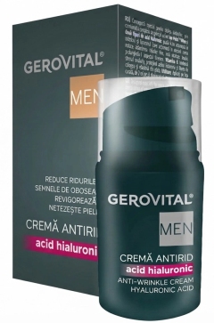 Gerovital Men crema antirid cu acid hialuronic N1